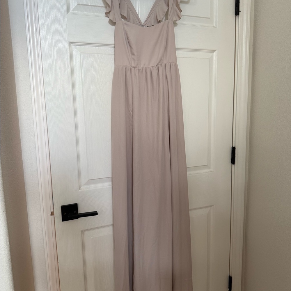Show Me Your MuMu Soft Cream/Blush Maxi Dress